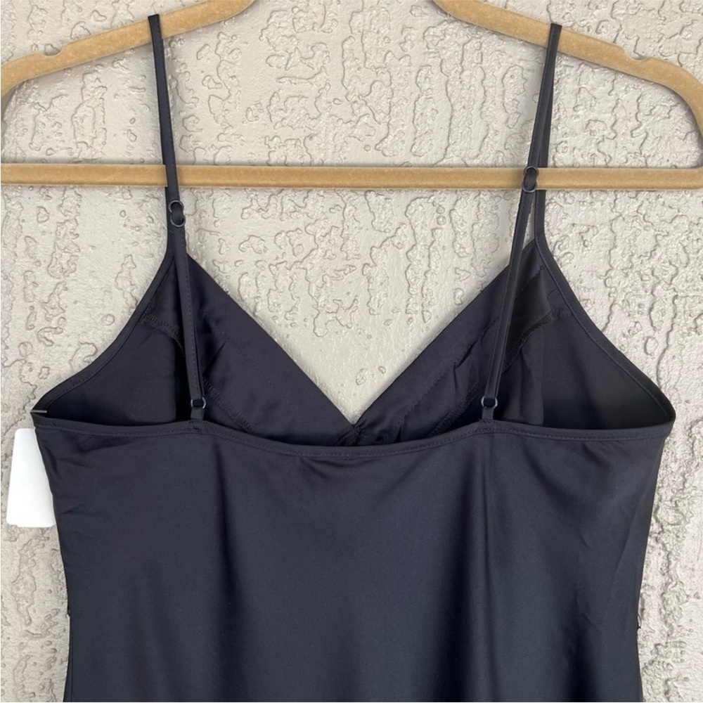 Gilligan & O’Malley Vintage Black Lace Trim Nightgown Slip NWT - Picture 4 of 10